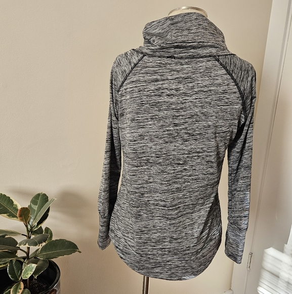 Heather Grey Athletic Cowl Neck - Picture 3 of 3